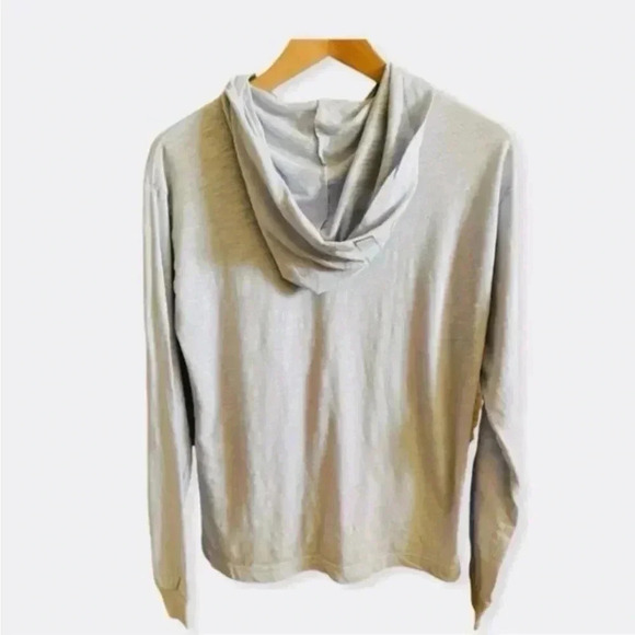 PINK VICTORIA SECRET Blue Light Long Sleeves Graphic lightweight Hoodie Sz XS - Picture 2 of 3